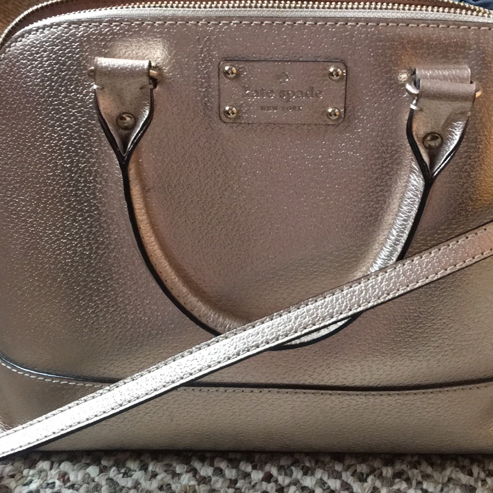 Kate spade rose gold handbag